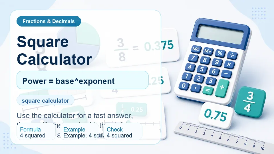 Square Calculator calculator illustration