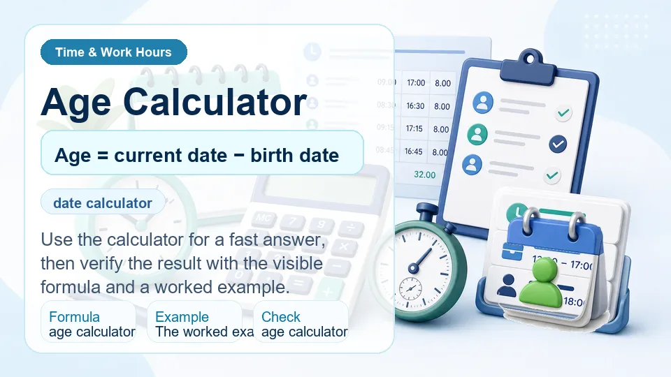 Age Calculator calculator illustration