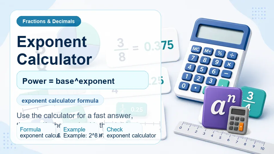 Exponent Calculator calculator illustration