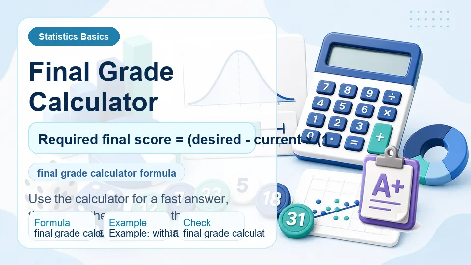 Final Grade Calculator calculator illustration