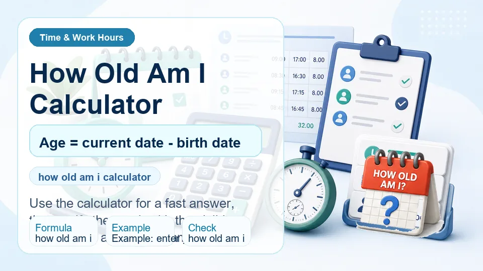 How Old Am I Calculator calculator illustration