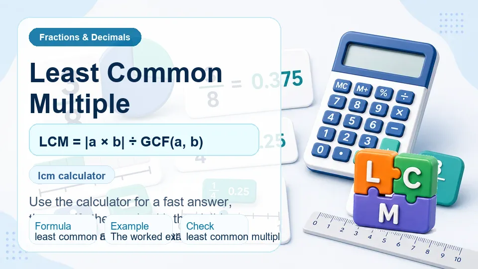Least Common Multiple calculator illustration