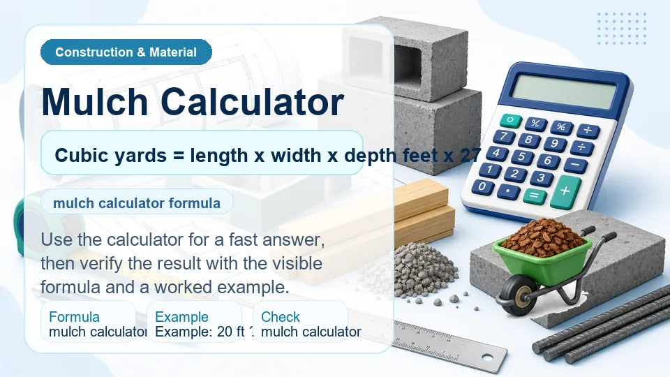 Mulch Calculator calculator illustration