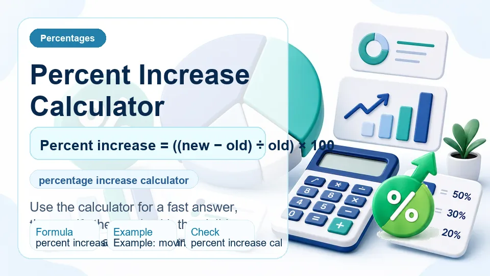 Percent Increase Calculator calculator illustration