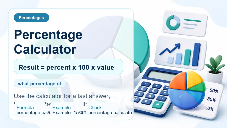 Percentage Calculator calculator illustration