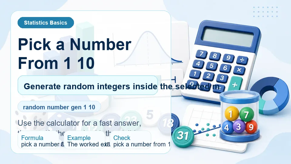 Pick a Number From 1 10 calculator illustration
