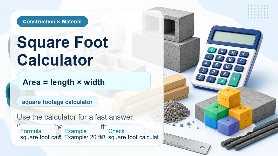 Square Footage Calculator calculator illustration