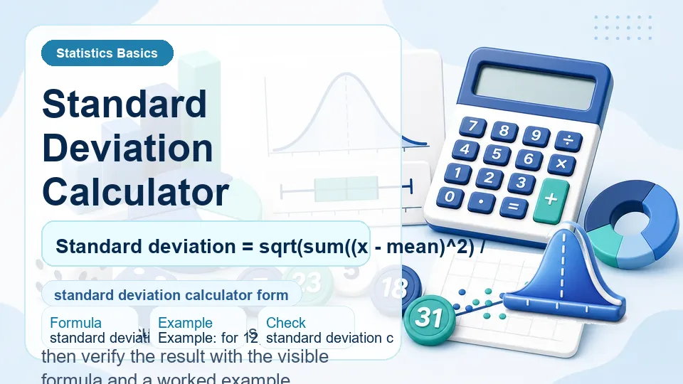 Standard Deviation Calculator calculator illustration