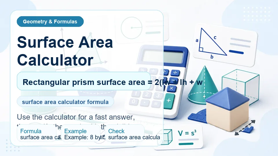 Surface Area Calculator calculator illustration