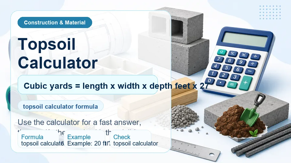 Topsoil Calculator calculator illustration