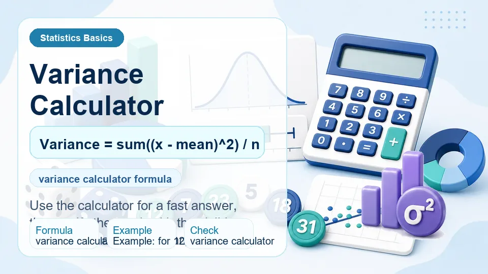 Variance Calculator calculator illustration